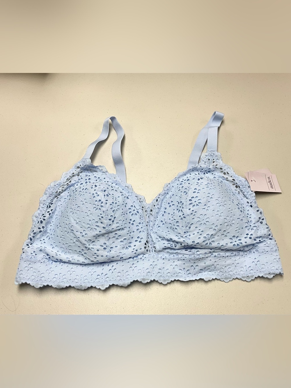 Light Blue Lace Wireless Bralette - Women Intimates & Sleepwear
